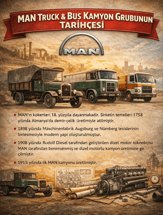 MAN Truck & Bus Kamyon Grubunun Tarihçesi